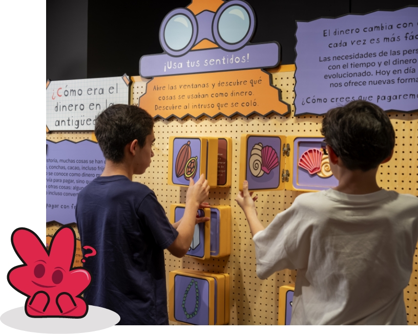 Interior sobre exposición temporal 
